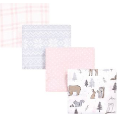Hudson Baby Infant Girl Cotton Flannel Receiving Blankets, Winter Forest, One Size Winter forest