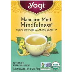 Yogi Organic Herbal Tea Mandarin Mint Mindfulness Tea 16pcs