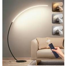 John Lewis LED Dimbar Båglampa 25W Svart H:170cm Golvlampa