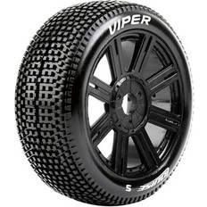B-Viper 1/8 Fr/Rr Super Soft Hex 17mm Spoke/Blac L-T3194VB