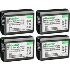 Kastar 4-Pack NP-FW50 Battery Replacement for Sony Cyber-shot DSC-RX10M4