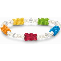 Thomas Sabo Haribo Multicoloured Goldbears Beaded Pearl Jewellery - Silver