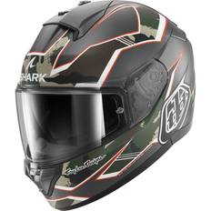 Violett Motorradhelme Shark Ridill Matrix Camo, Full-face helmet, Matt Anthracite-Green-Chocolat AGN