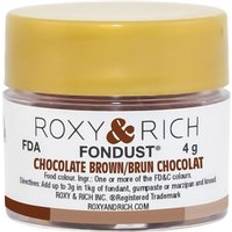 Beige Hushållsfärger Roxy & Rich Chocolate Brown E171 Fondust Dusting Colouring