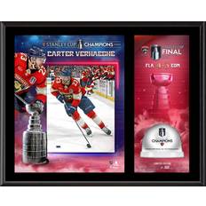 Sports Fan Products Fanatics Authentic Carter Verhaeghe Florida Panthers 12'' x 15'' Sublimated Plaque with Game-Used Ice from 2024 Stanley Cup Final Limited Edition of 300