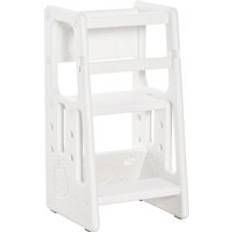 Stools Kid's Room on sale Homcom Kids Step Stool Adjustable Standing Platform Toddler Kitchen Stool -Standing Tower