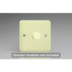 Wall Dimmers Varilight 1-Gang Matrix Kit For Rotary Dimmers in White Chocolate