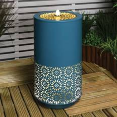 Blau Gartenschmuck Slim Contemporary Water Feature Blue