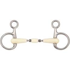 Bits uitverkoop SOYO Enkelgebroken paardenbit Happy mouth Blanc