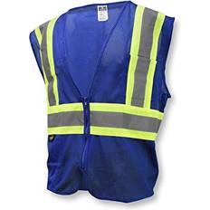 Blue Work Vests Radians Hi-Vis Econ TpO/Cl1 Two Tone Safety Vest-Blu-XL