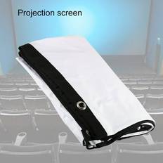 Projector Screens Naierhg Sold by: H150C Projector Screen Simple Foldable Design Portable Polyester 150 Inch 16:9 Thick Projection Curtain for Indoor