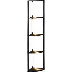 Belysning Homcom Hörn LED Med Hyllor 41 x 29.5 x 163.5 cm Golvlampa