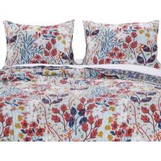 Barefoot Bungalow perry floral print reversible perfect Pillow Case Blue, Multicolor