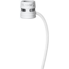 Blanco - Micrófonos de solapa Shure WL184M Supercardioid Condenser Lavalier Microphone with LEMO Connector White