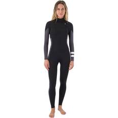 Hurley Womens 2024 Advant 4/3mm Chest Zip Wetsuit Black