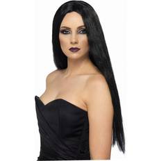 Kurzhaarperücken Horror-Shop Schwarze Hexenperücke Fiona Halloween Perücken kaufen