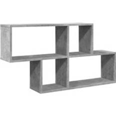 vidaXL Concrete Engineered Wood Wall Shelf