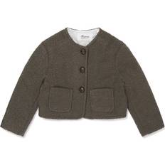 Wool Jackets Children's Clothing Bonpoint Kids Tabitha Textured Wool Jacket, 10A Brown Size 10A