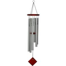 Argento Ornamenti da giardino Woodstock Chimes Wind of Pluto 37" Silver