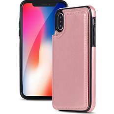 Nkobee Kotelo Lompakolla iPhone XS Max Puhelimelle