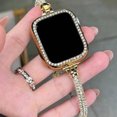 Shein pc Fashionable Sparkling Rhinestone Band Apple Watch UltraSE