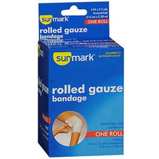 First Aid Sunmark Rolled Gauze Bandage 3 Inches X Yards