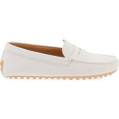 Tod's Low Shoes Tod's city gommino leather loafers White