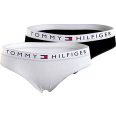 Schwarz Unterhosen Tommy Hilfiger Girls Briefs Underwear Pack of 2, Multicolor White Black 6-7 Years