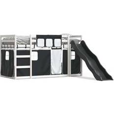 vidaXL with slide curtains Bunk Bed