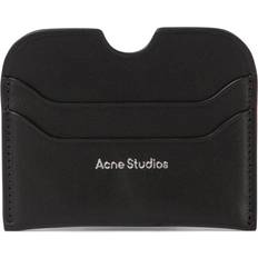 Acne Studios Portefeuilles et Porte-clés Acne Studios Card Holder With Logo Wallets & Card Holders Nero-Donna