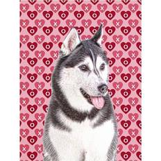 Multicoloured Flags PatioPlus Hearts Love and Valentines Day Alaskan Malamute Flag Garden