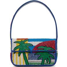 Staud Tommy Beaded Bag - Graphic Palm