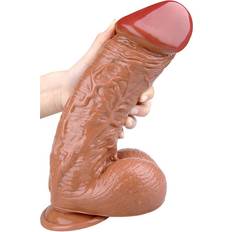 Sexleksaker The Red Real Up XXL Dildo Brown 28.5 cm