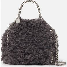 Bags Stella McCartney Falabella Tiny Teddy Tote Bag, Woman, Smoke grey U