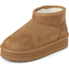 Children's Shoes The Children's Place Girls Low Platform Teddy Boots YOUTH Tan