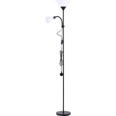 Living and Home Home Black 2 Head Floor Lamp