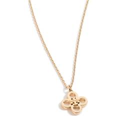 Tory Burch Halsband Tory Burch Kira Clover Pendant Necklace, 15.8-16.5