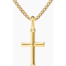 Yellow Charms & Pendants David Yurman Men's 18K Yellow Gold Amulets Cross Pendant