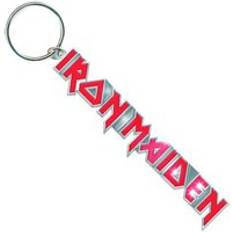 Iron Maiden Classic Band Logo Keyring - Red - One