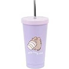 Grupo Erik Pusheen Moments Metal Tumbler With Straw Travel Mug