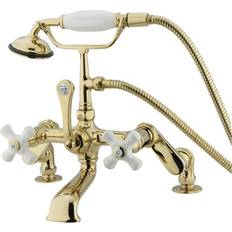 Polished Bath Taps & Shower Mixers Furnorama Clawfoot Tub Filler With Hand Shower