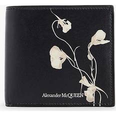 Wallets & Key Holders Alexander McQueen Black/ivory Flower-print Wallet - BLACK/IVORY