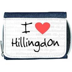 Wallets & Key Holders TeeTreeDesigns I love heart hillingdon denim wallet