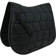 Polyester Saddle Pads EquiThème Saddle pad for horses Equithème Satin Noir