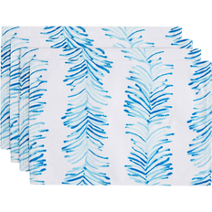 Polyester Place Mats Izod Seagrass Stripe Place Mat Blue