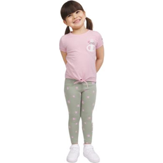 Champion Other Sets Children's Clothing Champion Toddler Girls Logo Graphic Tie-Hem T-Shirt & Printed Leggings, Piece Set Lily Pad 2T