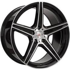 19" - 5/120 - 9" Autofelgen Axxion AX7 SUPER CONCAVE schwarz hochglanzpoliert 9.0Jx19 5x120 ET35