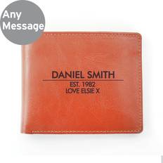 Personalised Memento Company Message Classic Tan Leather Wallet