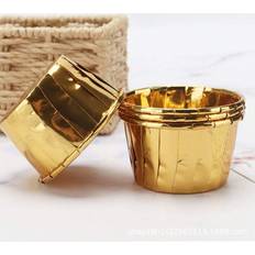 Gold Muffin Cases Shein Gold Cupcake Wrappers Party Muffin Case 2.6 cm
