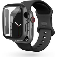 Epico Apple Watch 4/5/6/SE 40mm Plastik Cover m. Indbygget Skærmbeskyttelse Sort
